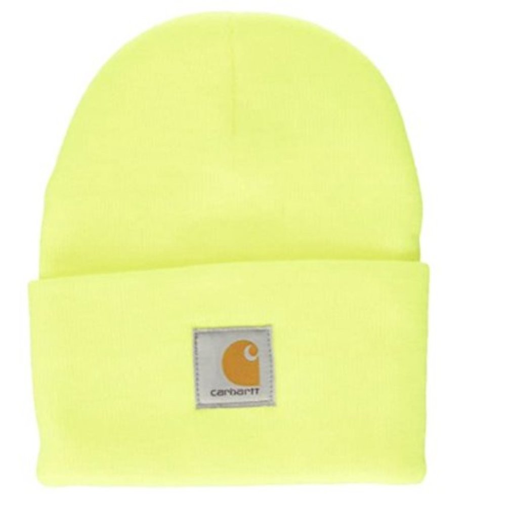 Carhartt Beanie Neon/Safety Yellow WIP Watch Hat ONE SIZE NWT